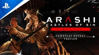 Arashi Castles of Sin  Final Cut  Gameplay Reveal Trailer  PS VR2 Games [upl. by Nnylyt]