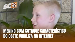 O sotaque do Oeste Catarinense conquista a internet com menino de Palmitos [upl. by Saile]