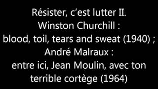 Résister cest lutter II Winston Churchill  André Malraux [upl. by Aldred]