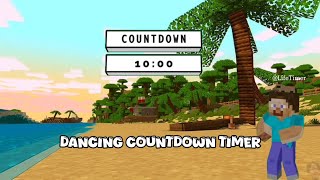 10 Minutes Minecraft Dance  Timer with Moves 🕺 [upl. by Redan]