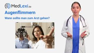 Augenflimmern  Das kannst du tun  Wann zum Arzt  Ursachen amp Behandlung amp Therapie [upl. by Margarethe]