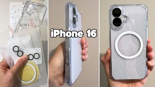 Berfy Clear Glitter Case for iPhone 16  Full Demo  Review [upl. by Nauwaj]