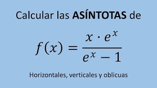 Cálculo de asíntotas  Ejemplo 03 Función racional con exponenciales paso a paso [upl. by Lello]