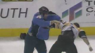 Shawn Thornton vs Eric Boulton Dec 12 2008 [upl. by Ntsuj]