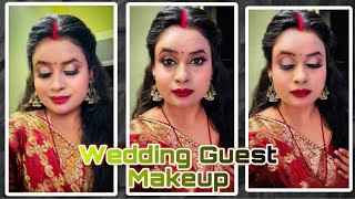 Wedding Guest Makeup  Newly Bride makeup  Festival Makeup [upl. by Htiderem68]