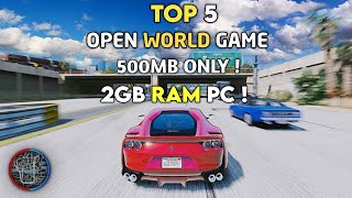 Top 5 Best Pc Games for Low End PC Under 500MB 2GB RAM No Graphics Card 2022 [upl. by Zealand923]