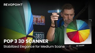 Revopoint POP 3 3D Scanner Umbrella Scan [upl. by Atselec56]