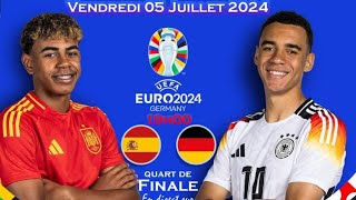 🛑MATCH DAUJOURDHUI ESPAGNE VS GERMANY 🇩🇪🇪🇸 COMPOLINE UPS HOY📈 euro2024 [upl. by Gomer346]