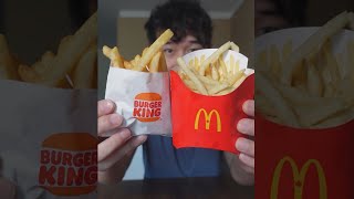 McDonalds Fries vs Burger King Fries and poutine [upl. by Faustine]