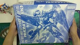 Gundam Unboxing Bandai MG 1100 Gundam 00 Seven Swords Clear Color unboxing [upl. by Nugent430]