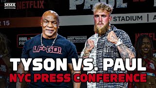 Full Mike Tyson vs Jake Paul NYC Press Conference  Tyson vs Paul [upl. by Nedla440]