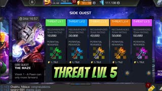 MCOC The Maze  Threat lvl 5  April 2024 Side Quest  Marvel Contest of Champions [upl. by Nylleoj870]