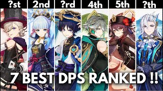 TOP 7 BEST C0 DPS RANKED SS Tier DPS in  Genshin Impact [upl. by Nallac95]