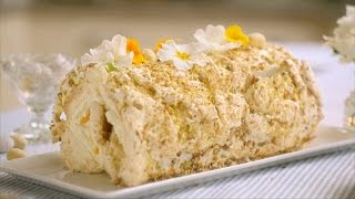 Lemon amp Pistachio Meringue Roulade recipe  Mary Berrys Easter Feast Episode 2  BBC Two [upl. by Atikram]