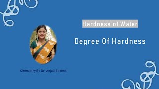 Degree Of Hardness Of water Degree Of Hardness of Water FormulaBy Dr Anjali Ssaxena [upl. by Yelats]