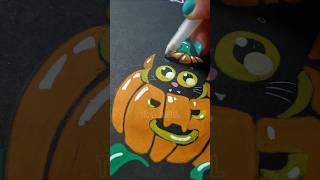 Halloween Art with Posca Markers tealbagel art [upl. by Yahs]