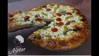 Absolut eine Konkurrenz zur Pizza I Schafskäse Gebäck zum Sonntagsfrühstück I Kahvaltiya pizza börek [upl. by Ahselyt904]