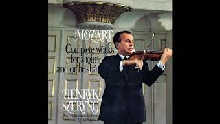 Mozart Violin Concerto No 5 Henryk Szeryng New Philharmonia Orchestra Alexander Gibson 19702018 [upl. by Shult]