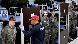 British Students join Korean Navy Boot Camp Day 1 [upl. by Agarhs]