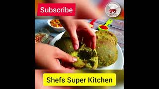 Bathua Aloo Kachori  Bathua Recipe  shorts youtubeshorts cooking [upl. by Maxma991]