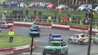 UNLIMITED BANGERS HIGHLIGHTS of Champions of champions last chance race hednesford raceway 171124 [upl. by Natanhoj662]