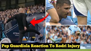 Rodri Injury Vs Arsenal  Pep guardiola Reaction To Rodri Injury Vs Arsenal   Premier League [upl. by Nor397]