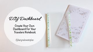 DIY Dashboard for Pocket Travelers Notebook [upl. by Rebmak94]