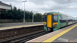 Southern 377 Gatwick Express At Ford Train Station West Sussex [upl. by Einavoj]