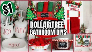 DOLLAR TREE BATHROOM CHRISTMAS DIYS YOU HAVE TO TRY EASY AND INEXPENSIVE [upl. by Atimad]