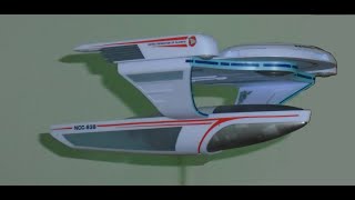 Polar Lights 1350 scale Star Trek USS Grissom model built [upl. by Eberle]