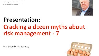 Risk Management Myth 7 [upl. by Debora143]