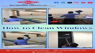 How To Clean Windows  Office Window Cleaning Services [upl. by Erihppas628]