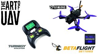 Turnigy Evolution Controller  Configuration Betaflight amp BLHeli Settings For Eachine Wizard X220 [upl. by Meredith]