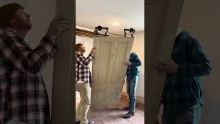 Historic Pocket Door homerenovation historichome pocketdoor [upl. by Stauder]