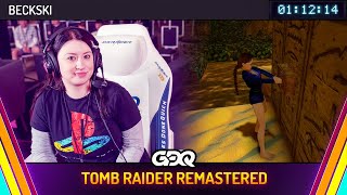 Tomb Raider I Remastered by Beckski in 11214  Summer Games Done Quick 2024 [upl. by Derk183]