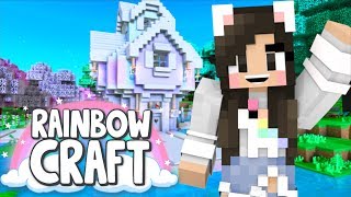 💙NEW Minecraft SURVIVAL SERIES Rainbowcraft Ep1 [upl. by Naitsirhc]