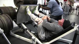 Bobby Chiafullo 2710lbs leg press world record attempt [upl. by Irollam]