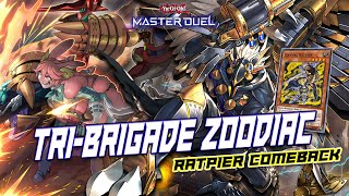 Master Duel  ⚡ZOODIAC UNBANNED⚡ Is TRIBRIGADE ZOODIAC still strong after the NEW BANLIST update [upl. by Zimmer]