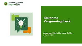 Klikdemo vergunningcheck [upl. by Elleniad]