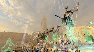 Nagash rises Legions of Nagashizzar vs warriors of chaos warhammer 2 cinematic battle [upl. by Neerhtak]