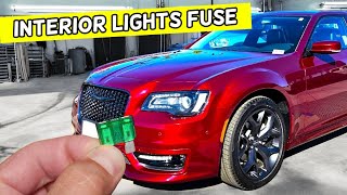 CHRYSLER 300 INTERIOR LIGHTS DOME LIGHTS FUSE LOCATION REPLACEMENT [upl. by Jermaine]