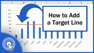 How to Add a Target Line in an Excel Graph [upl. by Assirak]