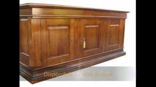 Credenza credenze classiche in noce massello realizzabili su misura e intarsiate a mano [upl. by Assyral]