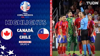 HIGHLIGHTS  Canadá vs Chile  Copa América 2024  J3  TUDN [upl. by Esiahc601]