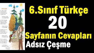 6sınıf türkçe ders kitabı sayfa 20 cevapları [upl. by Kenaz]