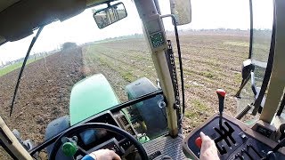 Cab View  John Deere 7710 Plowing [upl. by Fraser]