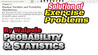 Probability amp Statistics for Engineers amp Scientists by Walpole  Solution Chap 3 [upl. by Yenttihw]