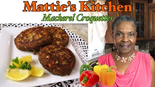 Delicious Mackerel Croquette Recipe  Mackerel Patties  Mattie’s Kitchen [upl. by Glialentn]