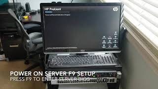 Power on the hp proliant dl360p g8 server f9 setup bios menu [upl. by Kori684]