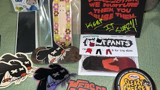 WEASEL RATHEROINxGOO GROW FINGERBOARDS and BEASTPANTS UNBOXING [upl. by Orji23]